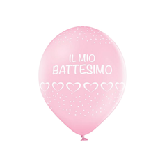 Latex lufi "My baptism" Pink 12" cm30 db 24