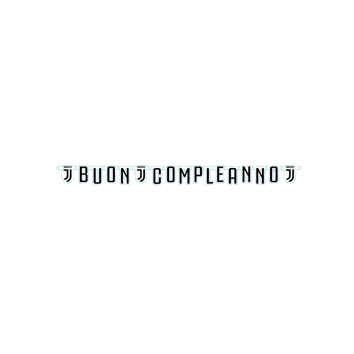 Festone "Buon Compleanno" Juventus XLcm215x15 pz1
