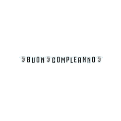Festone "Buon Compleanno" Juventus XLcm215x15 pz1