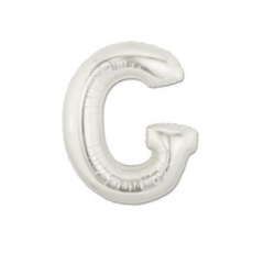 Pallone Foil Lettera "G" Argento 40" - 102cm pz1