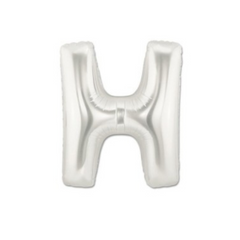 Pallone Foil Lettera "H" Argento 40" - 102cm pz1