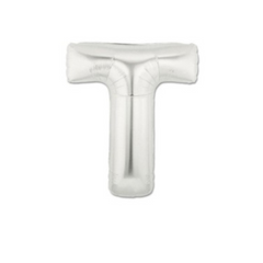 Pallone Foil Lettera "T" Argento 40" - 102cm pz1