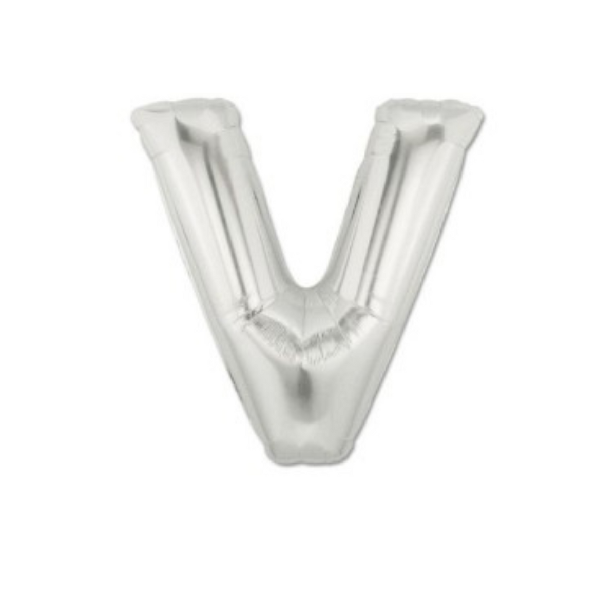 Pallone Foil Lettera "V" Argento 40" - 102cm pz1
