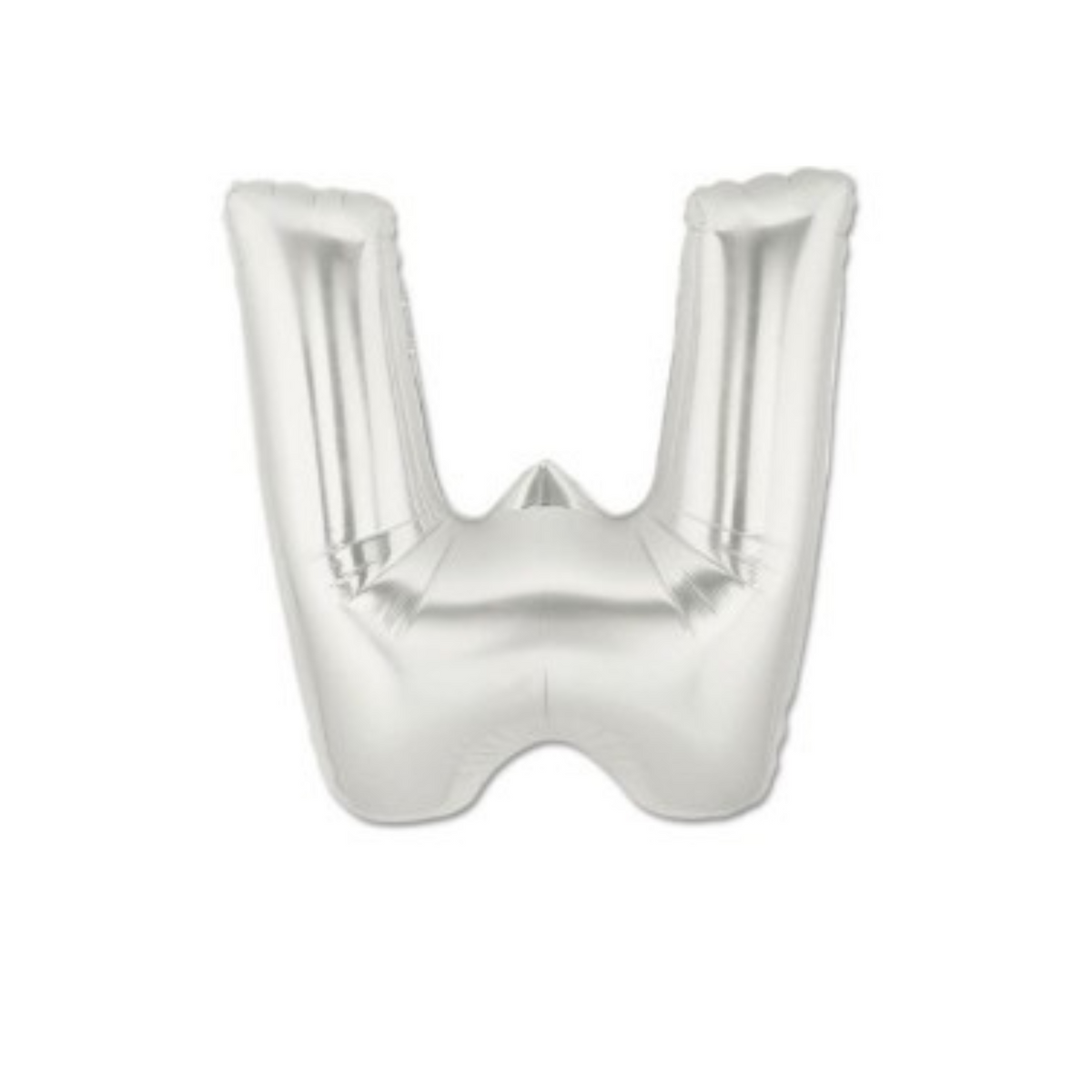 Pallone Foil Lettera "W" Argento 40" - 102cm pz1