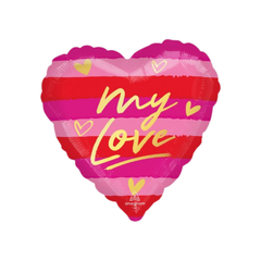 Palloncino Foil Cuore My love 17"/cm42 pz1