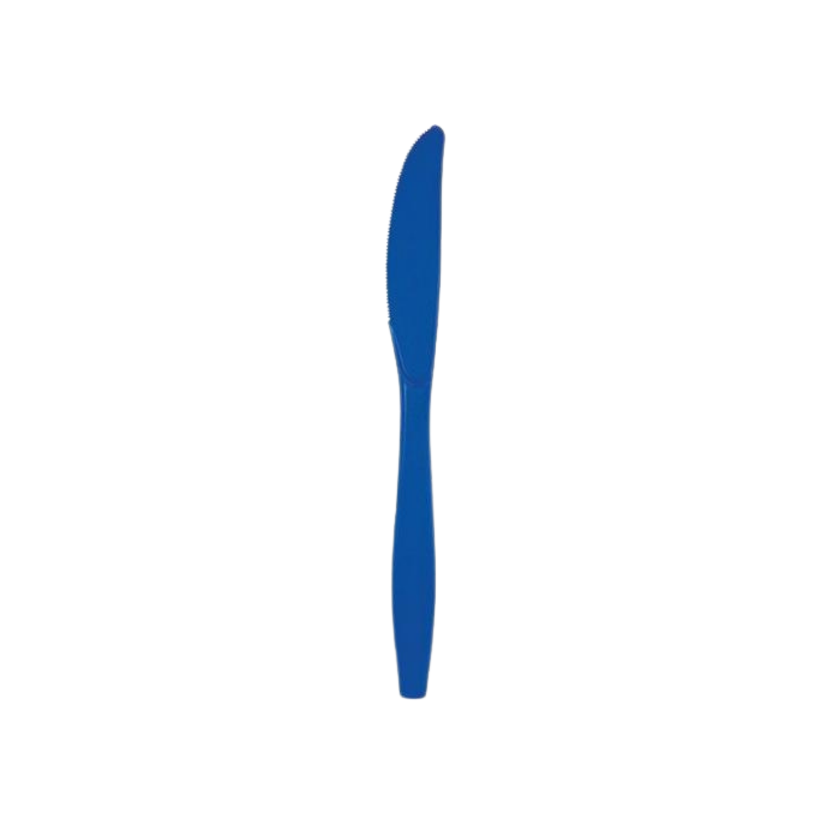 Plastic Knife Plain Blue cm17 pcs24