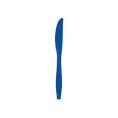 Plastic Knife Plain Blue cm17 pcs24