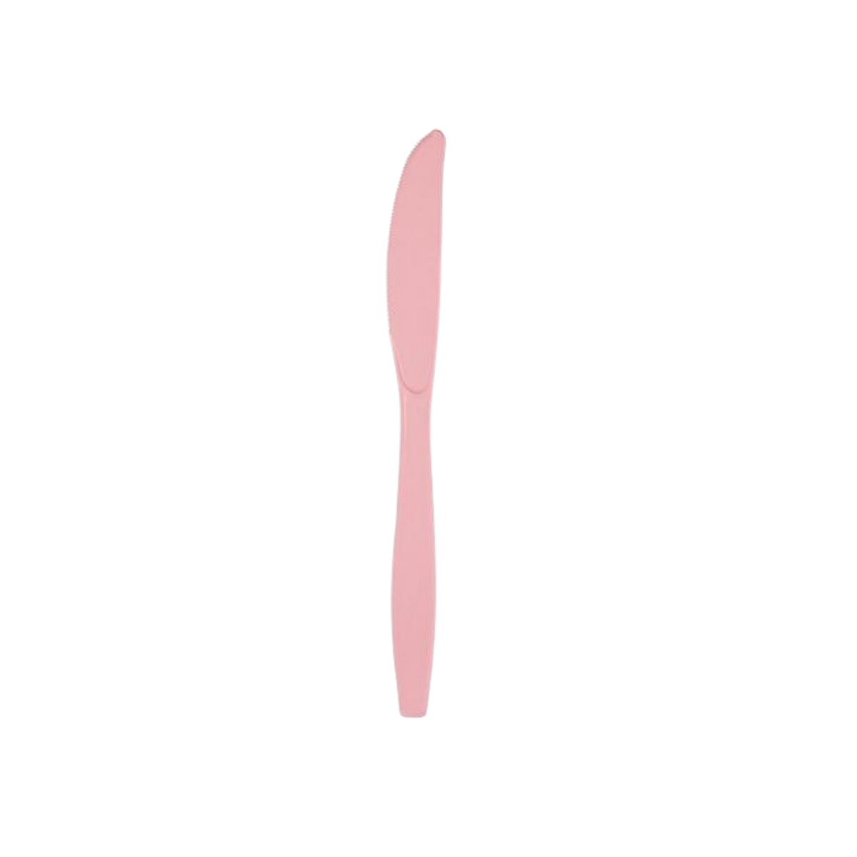 Plastic Knife Solid Color Pink cm17 pcs24