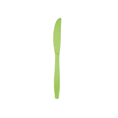Coltello Plastica Tinta unita Verde lime cm 17 pz24