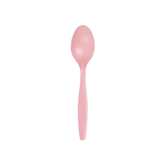 Műanyag Spoon Plain Pink 15,5 cm db24