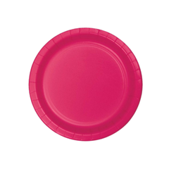 Piatto Carta Tinta unita Fucsia cm18  pz24