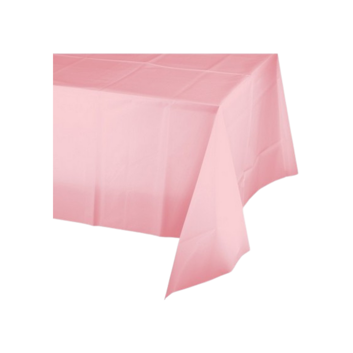 Plain Pink Plastic Tablecloth cm137x274 pcs1