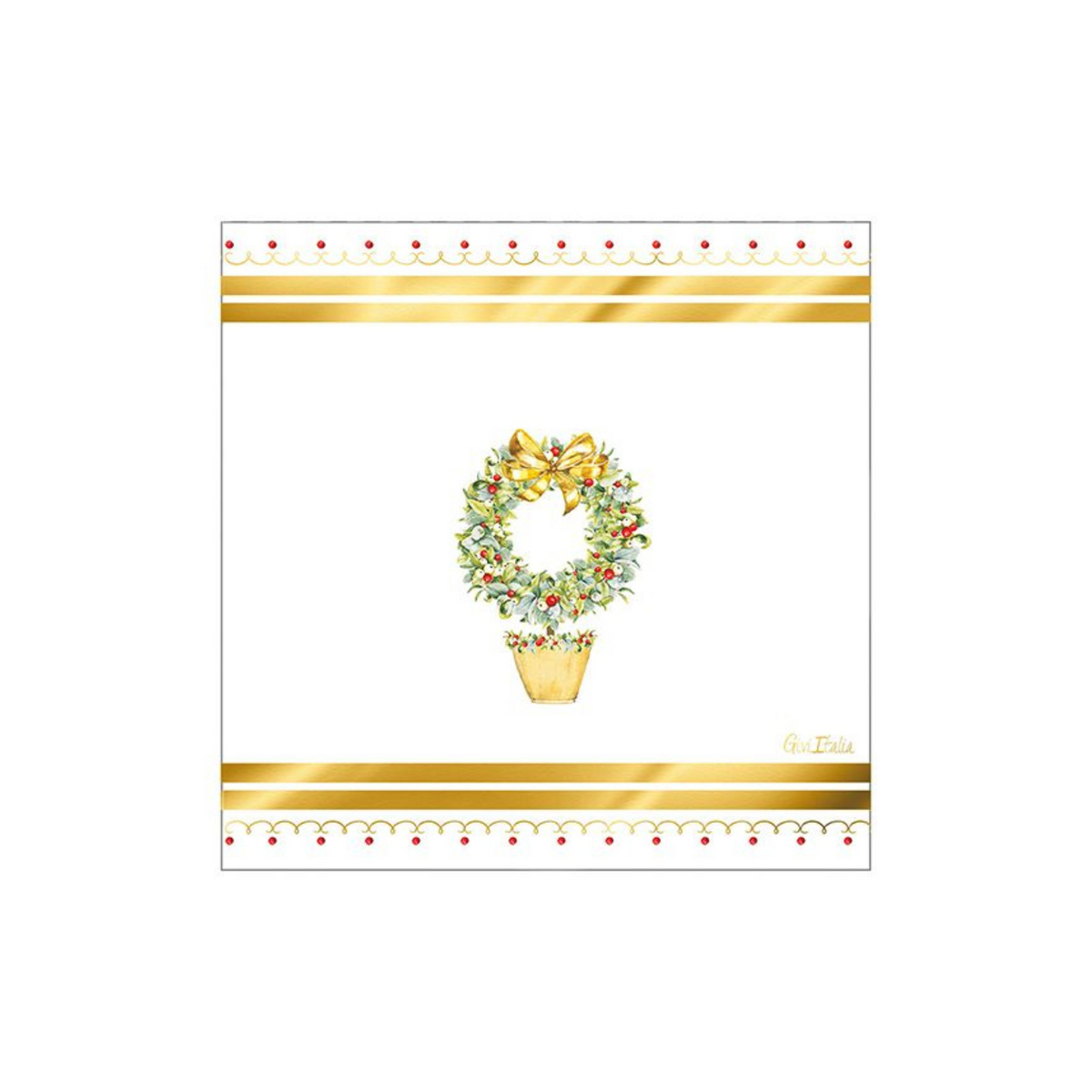 Tovagliolo Carta Natale "Joeux De Noel" cm33x33 pz 16 a cf.
