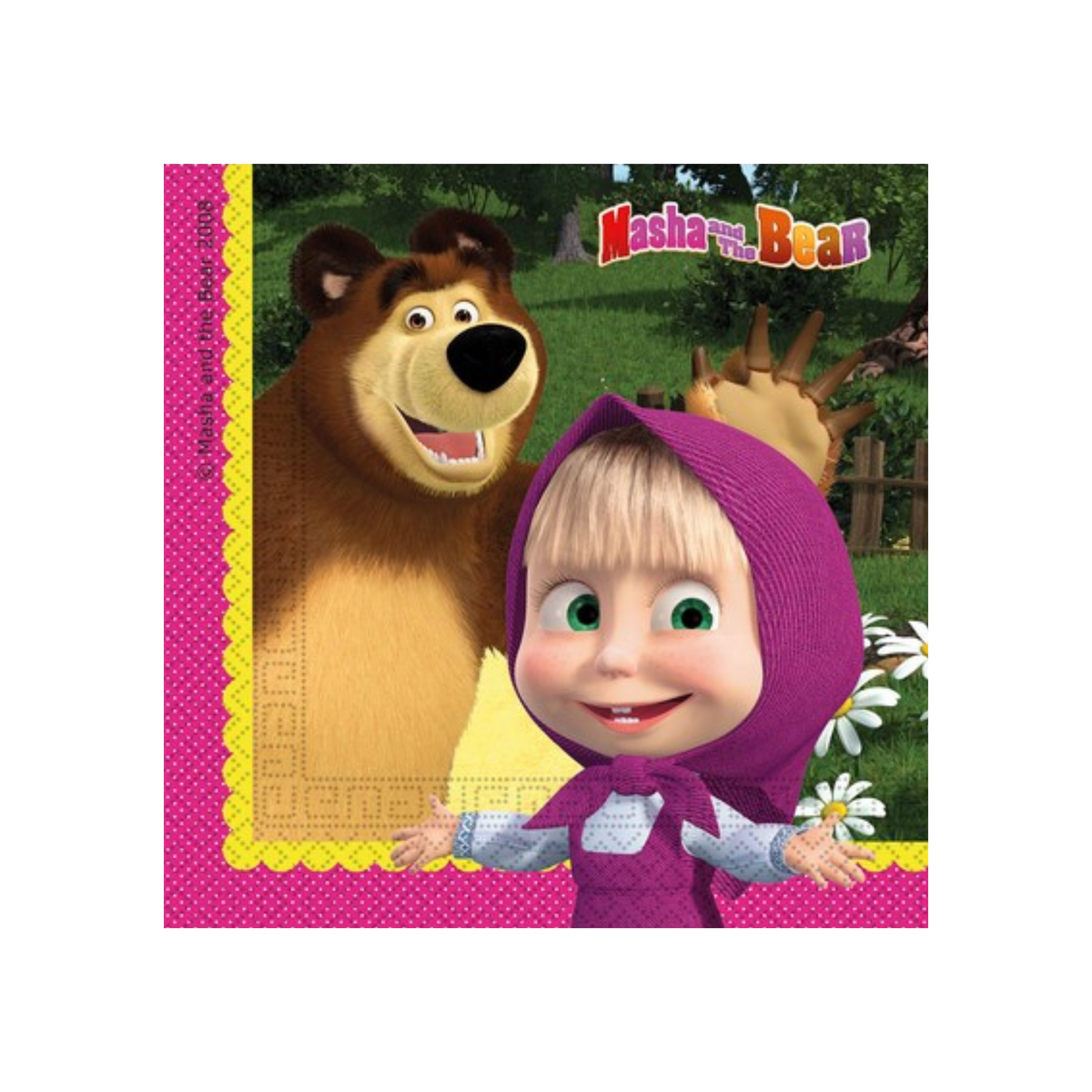 Masha and the Bear napkin cm33x33 20pcs