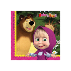 Masha and the Bear napkin cm33x33 20pcs