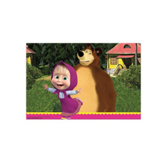 Tovaglia Plastica Masha e Orso cm 120x180 pz1