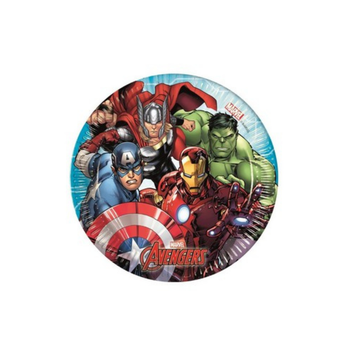 Piatto Carta Dessert Avengers cm18 pz8