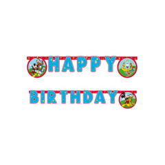 Festone Carta Happy Birthday Mickey Rock the house cm180x15  pz1