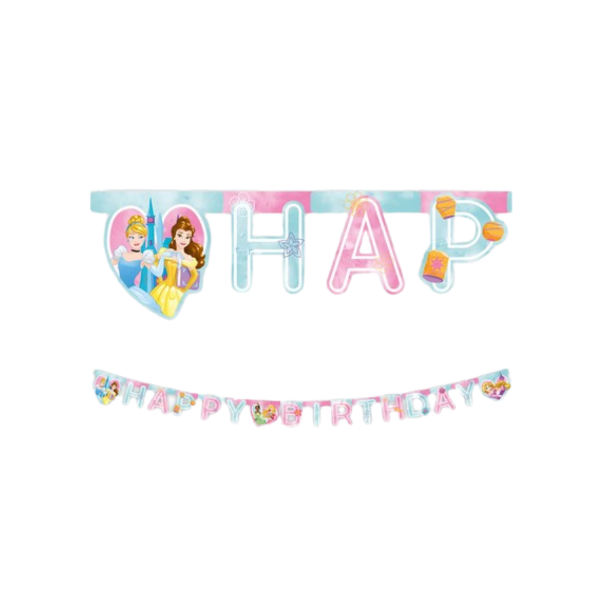 Festone "Happy Birthday" Princess Live Your Story m2 pz1