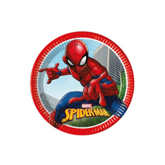Piatto Carta Spiderman  cm23 pz8