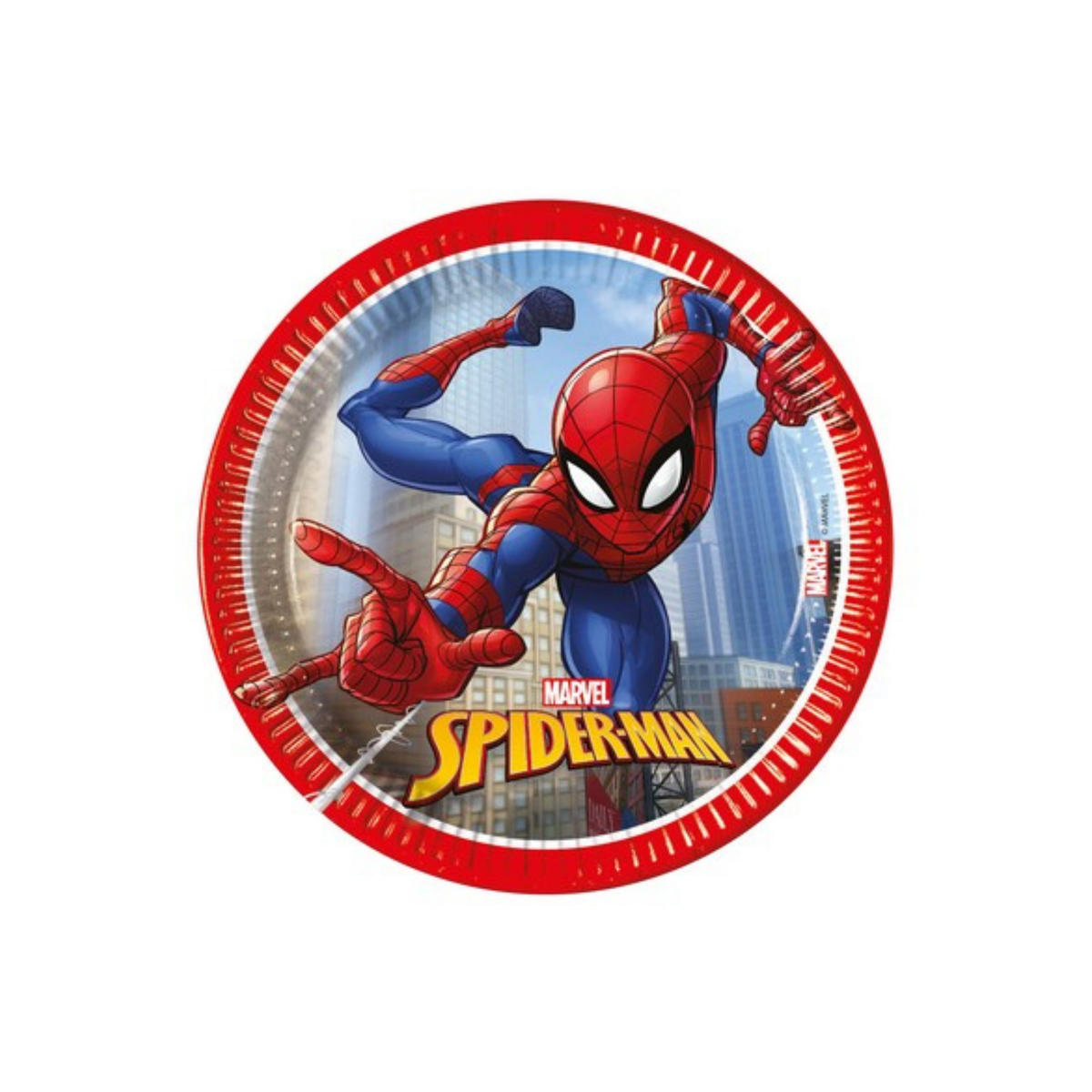 Piatto Carta Dessert cm20 Spiderman pz8