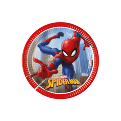 Piatto Carta Dessert cm20 Spiderman pz8