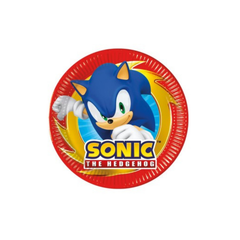 Piatto Carta Sonic cm 20 pz12