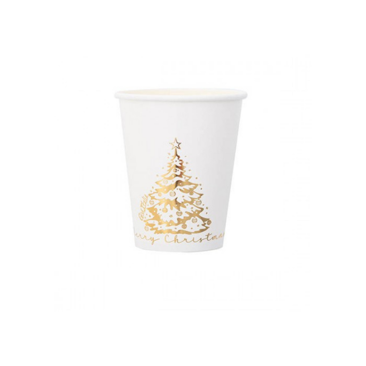 Bicchiere Carta Natale "Merry Christmas Tree" Ml 250 pz 8 a cf.