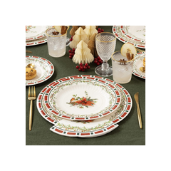 Piatto Carta Natale "Christmas Eve" cm24 pz8 a cf.