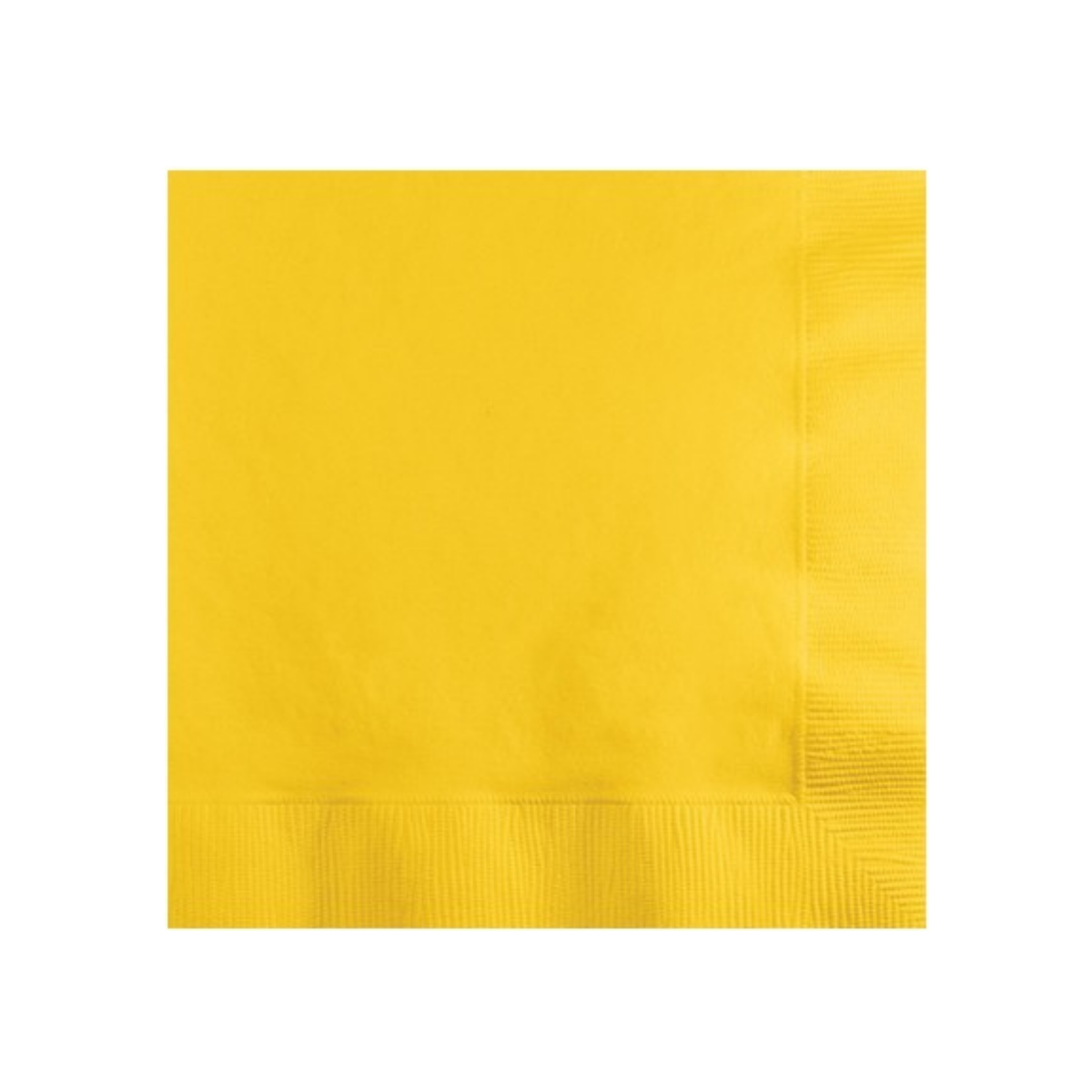 Tovagliolo Tinta unita Giallo  2 veli cm33x33 20pz