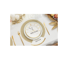 Bicchiere Carta  "Happy New Year" Clock White Ml 250 pz 8 a cf.