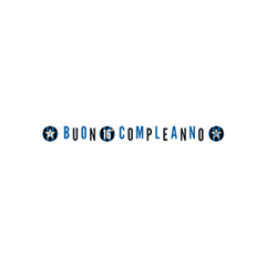 Festone "Buon Compleanno" XL Inter cm 294x20 personalizzabile