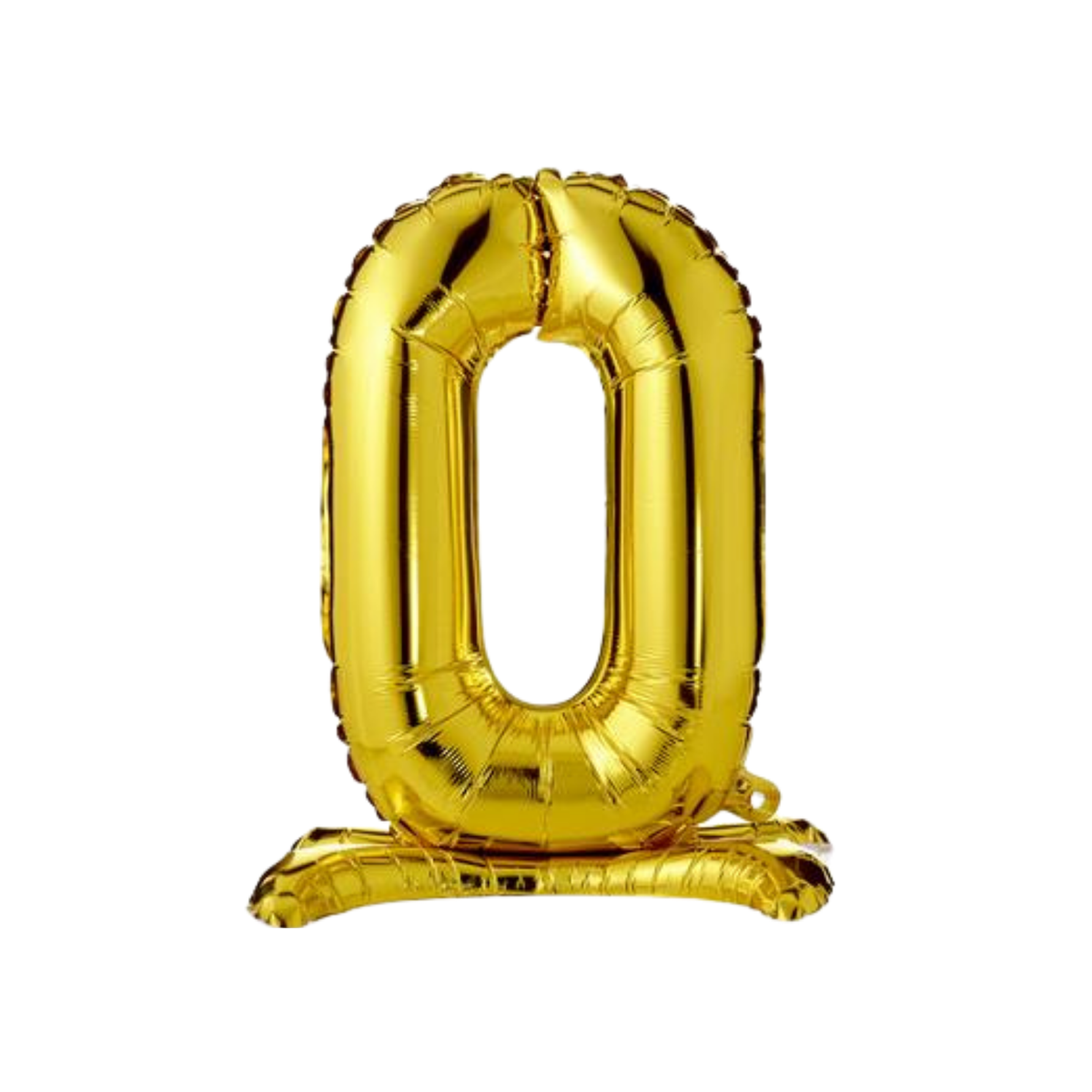 Önálló fóliás lufi "0" számú arany 40cm db1