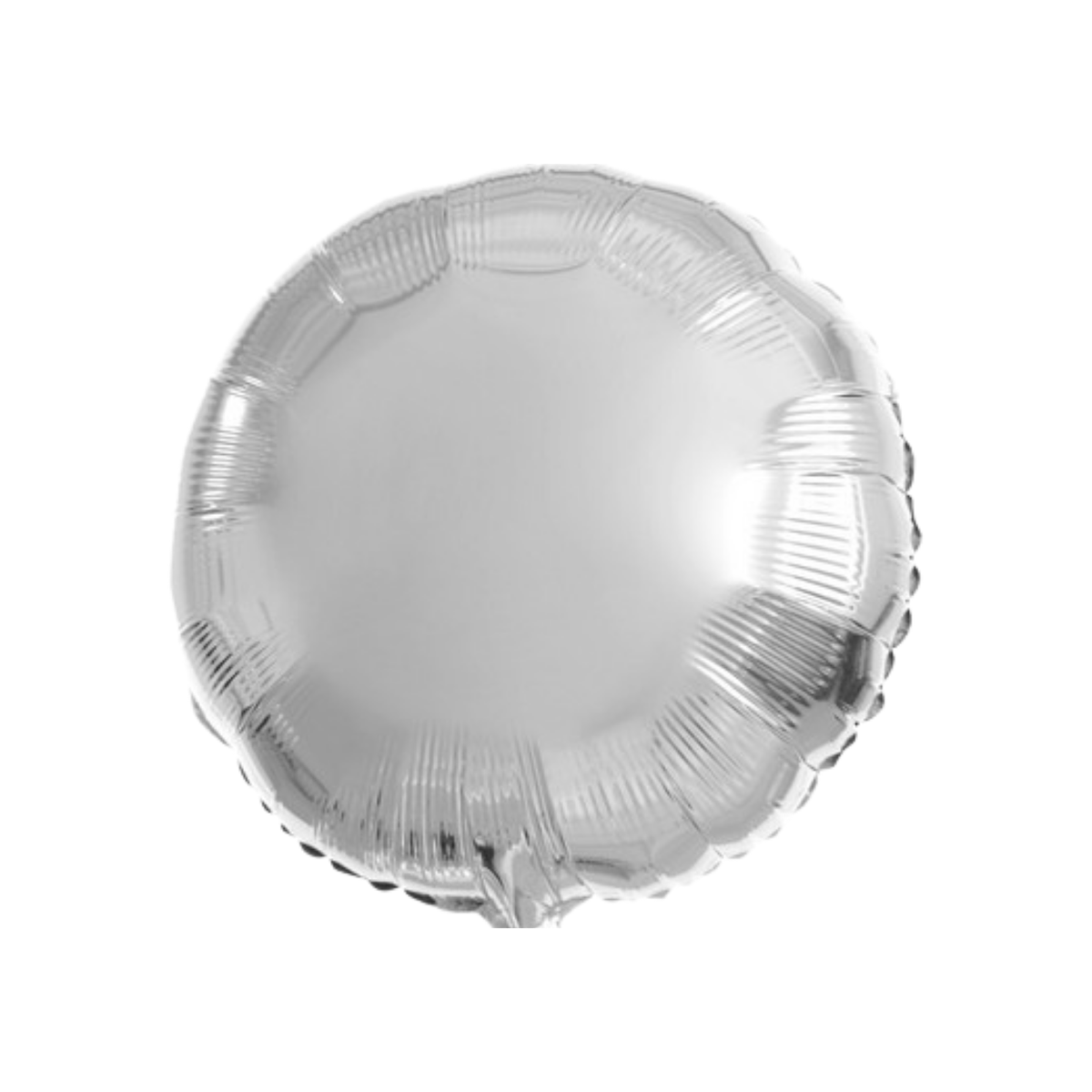 Kerek ezüst fóliás léggömb 18" - 45 cm db 1