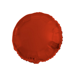 Pallone Foil Tondo Rosso Satin 18" - 45cm pz1