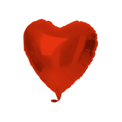 Pallone  Foil Cuore Rosso Satin 18"- 45cm pz1