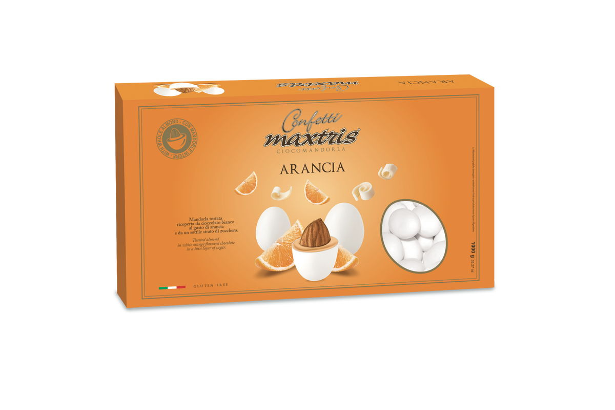 Maxtris Ciocomandorla drazsé Narancs ízű cf 1kg gluténmentes