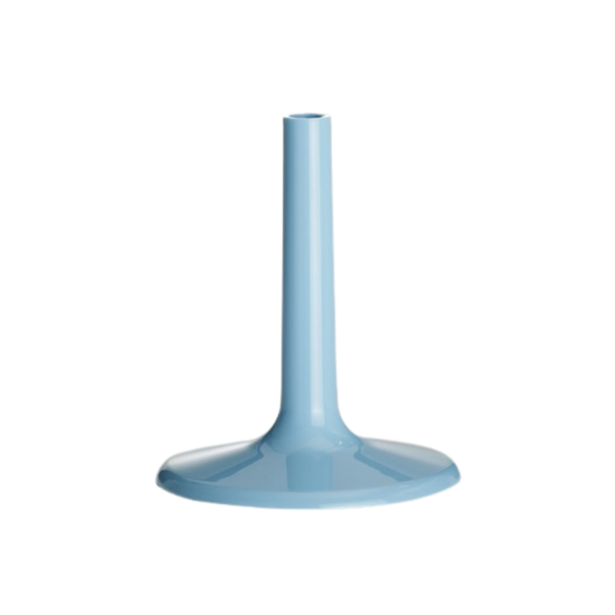Base plastica azzurra gambo lungo H 12cm  per contenitore coppe e calici portaconfetti
