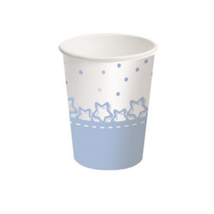 Light Blue Baptism Paper Cup 250ml 8pcs