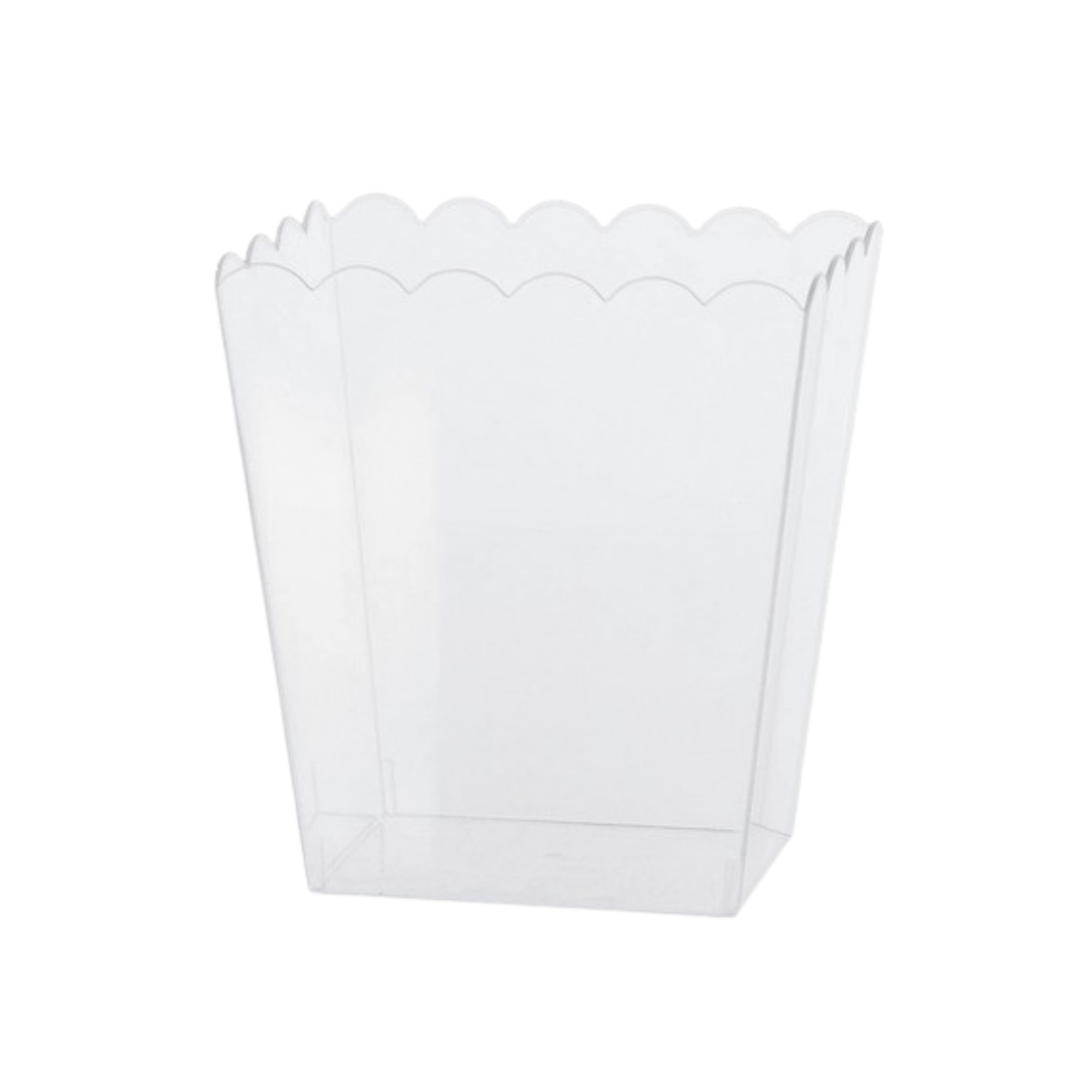 Átlátszó téglalap alakú műanyag tartály 14x11x15