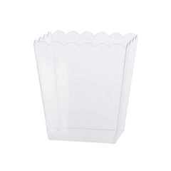 Átlátszó téglalap alakú műanyag tartály 14x11x15
