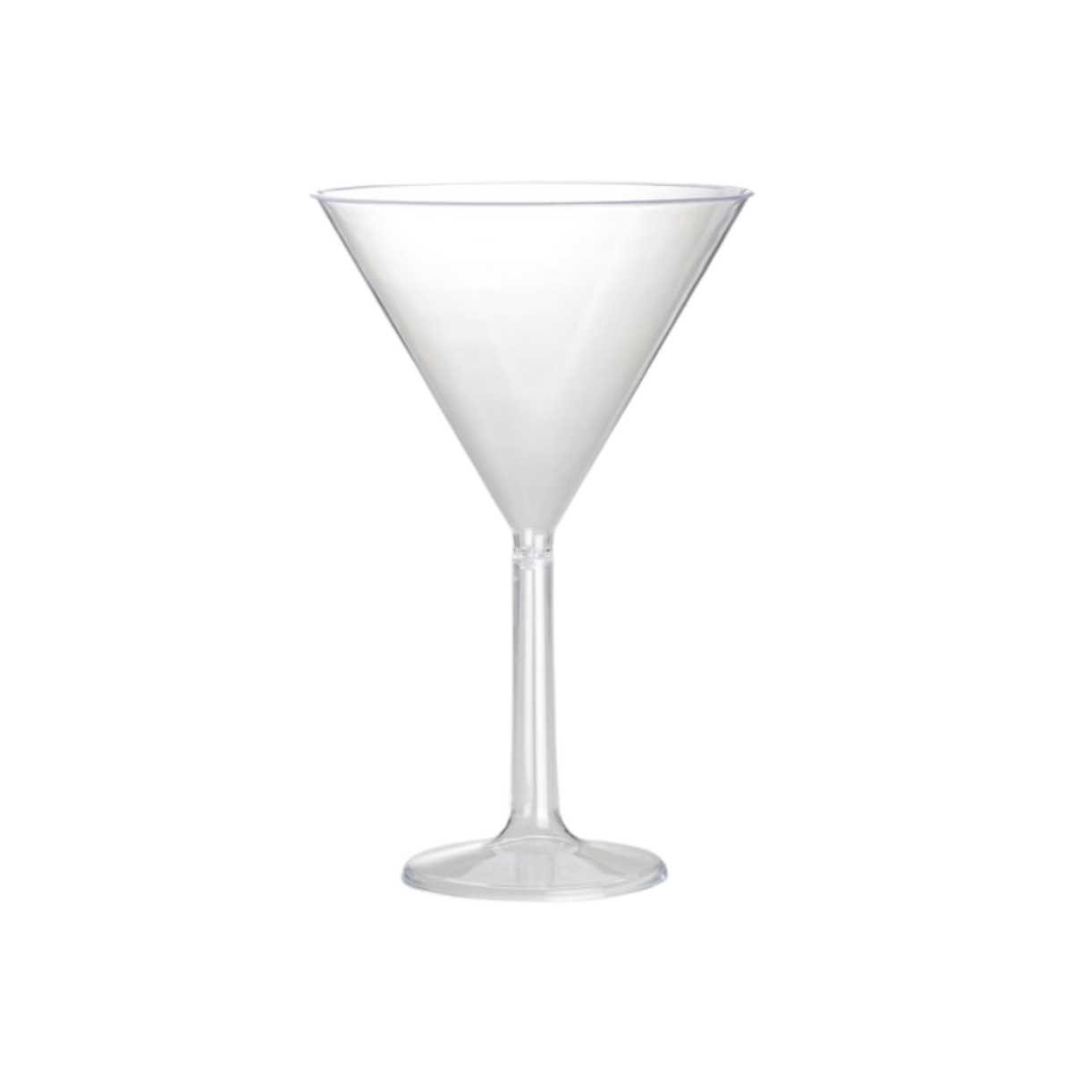 Átlátszó műanyag Martini Glass cm16x25 db1