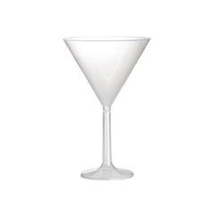 Átlátszó műanyag Martini Glass cm16x25 db1
