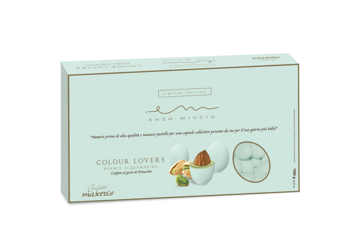 Confetti Maxtris linea Miccio Nuance Acquamarina Gusto Pistacchio cf da kg1 gluten free