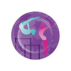 Piatto Carta Dessert Ginnastica cm18 pz8