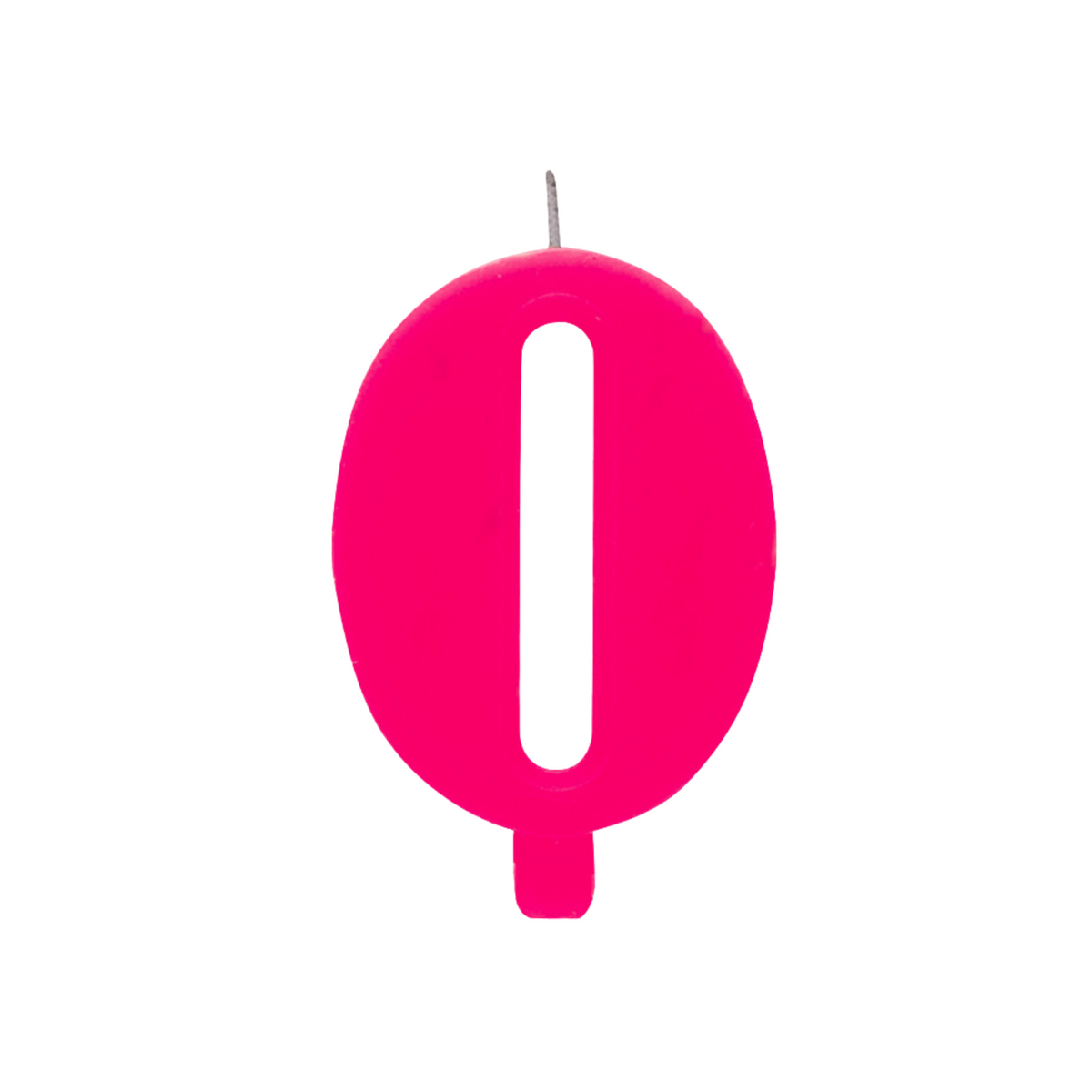 Candelina Scintillante Cera Numero "0" Fucsia Cm9,5 Givi Pz1 a Cf.