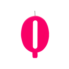 Candelina Scintillante Cera Numero "0" Fucsia Cm9,5 Givi Pz1 a Cf.