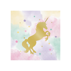 Tovagliolo Unicorn Sparkle cm33x33 16pz