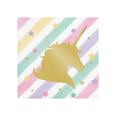 Tovagliolo Unicorn Sparkle cm25x25 16pz