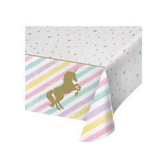 Tovaglia Plastica Unicorn Sparkle cm137x259 pz1